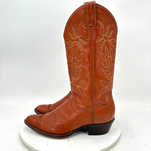 Justin Boots Other - Justin L 4115 Men Size 7.5D Brown Tan Leather Pull On Western Cowboy Boot